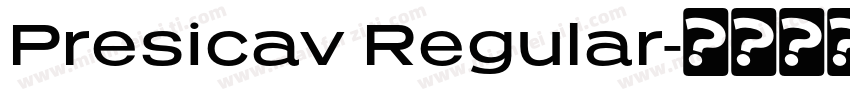 Presicav Regular字体转换
